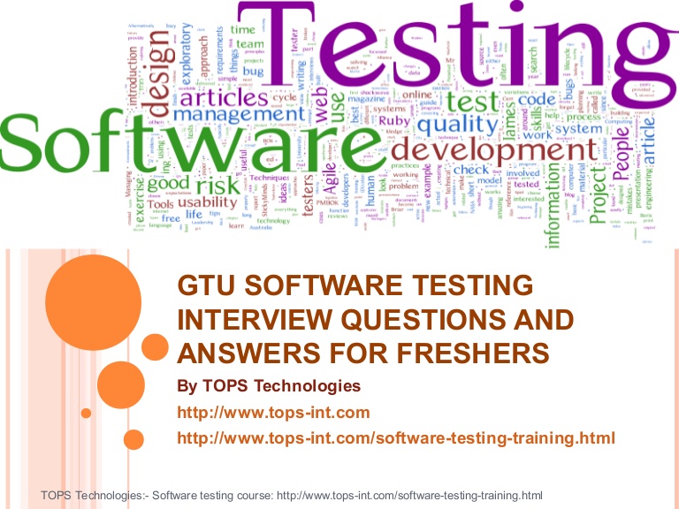 Software Tester Interview Questions